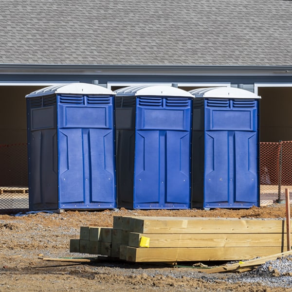 can i customize the exterior of the porta potties with my event logo or branding in Albion